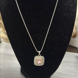 Elegant Pink Pendant Necklace